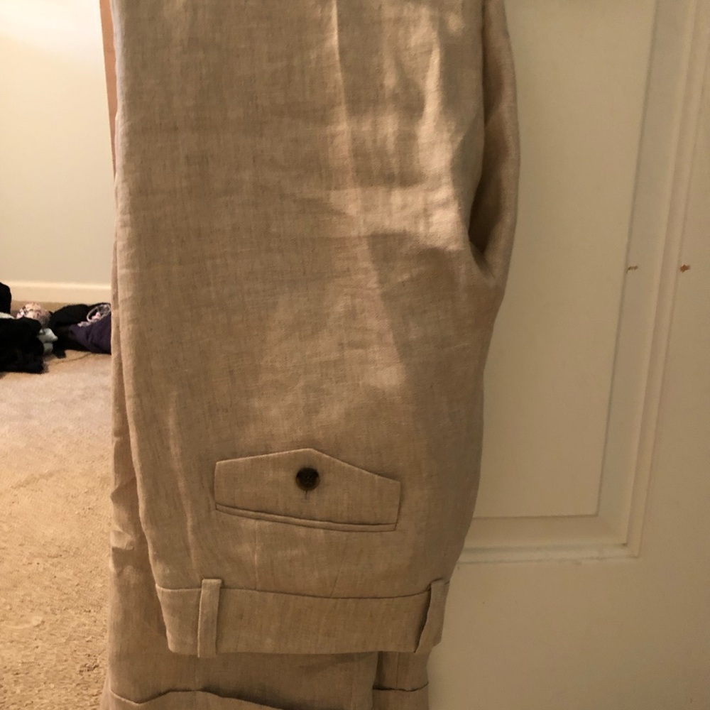 Size 4 linen light khaki women’s pants